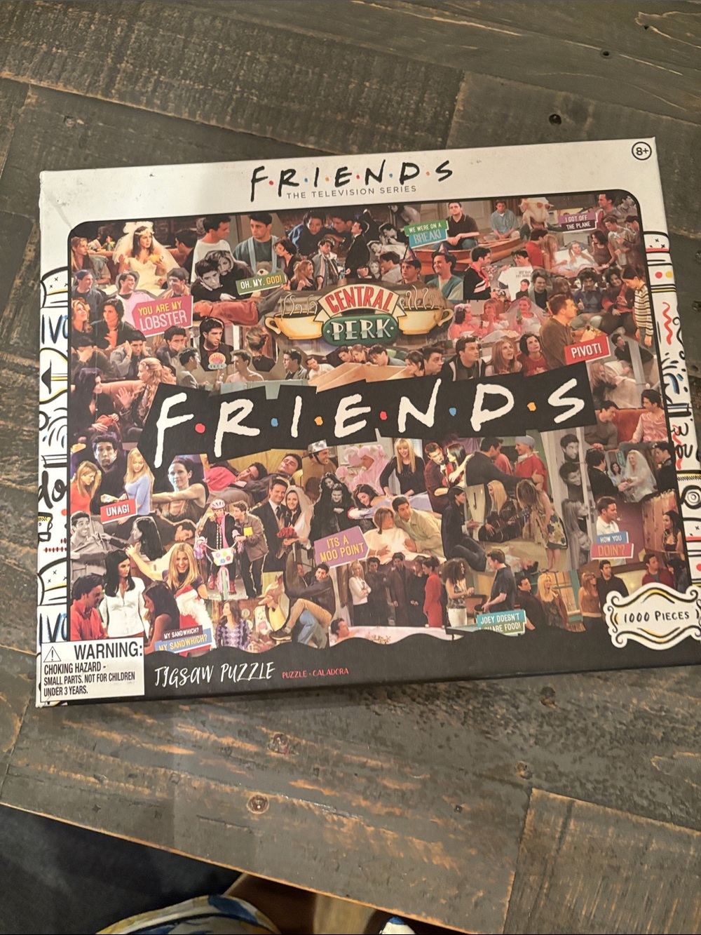 FRIENDS Multicolor Central Perk Collage Puzzle Box